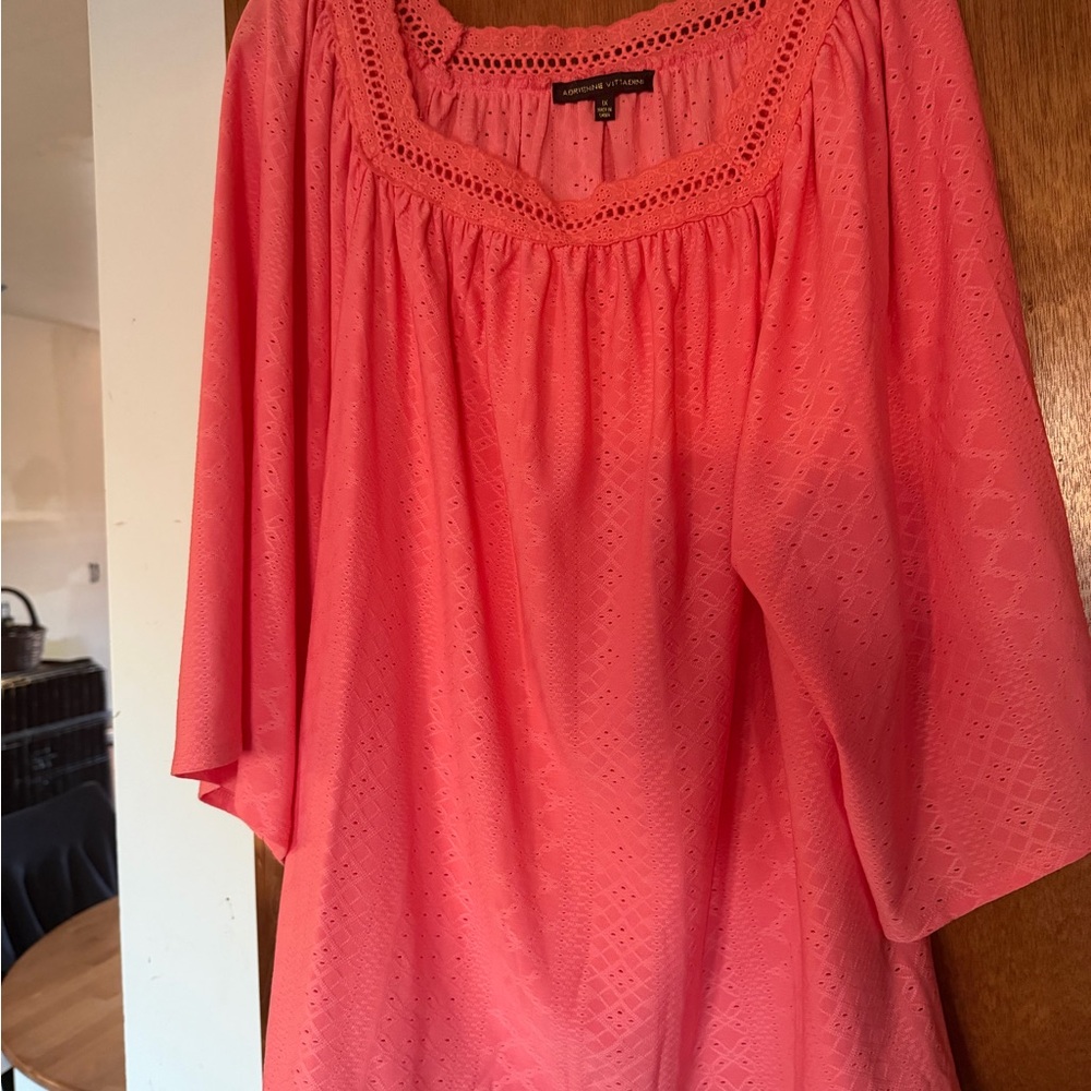 Adrienne Vittadini Coral Blouse